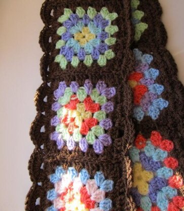 Granny Square Scarf