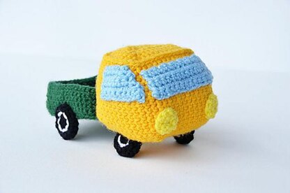 Pickup Truck Crochet Pattern, Pickup Truck Amigurumi,