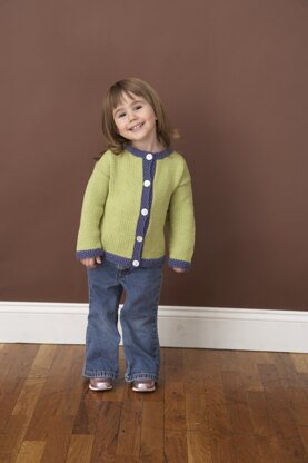 Seed Stitch Cardigan in Lion Brand Cotton-Ease - 70204A