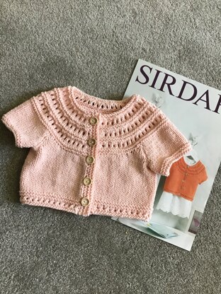 Quick baby summer cardigan