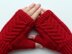 Fingerless gloves with braid