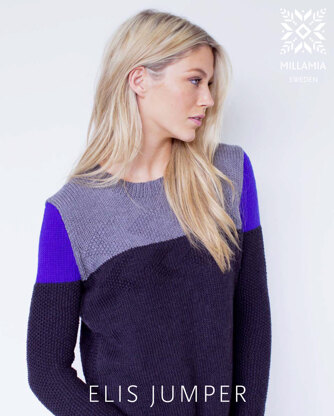 "Elis Jumper" - Sweater Knitting Pattern For Women in MillaMia Naturally Soft Aran