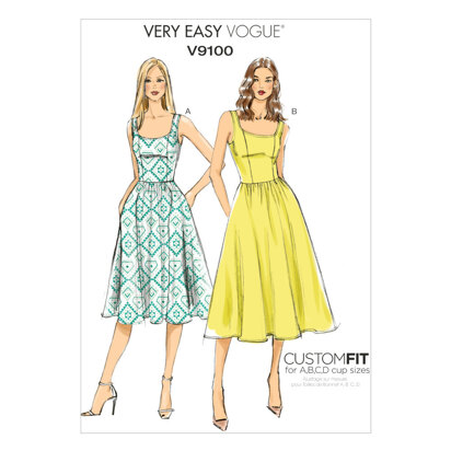 Vogue Misses' Dress V9100 - Sewing Pattern