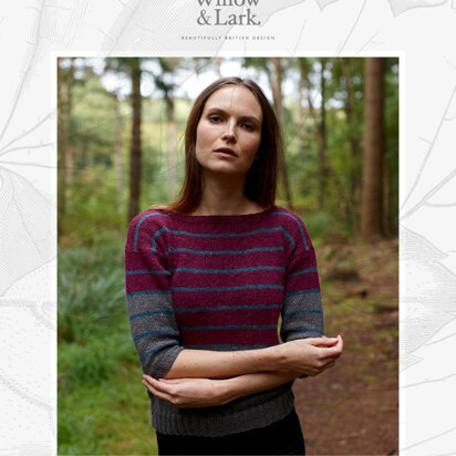 Emily Jumper - Knitting Pattern For Women in Willow & Lark Woodland
