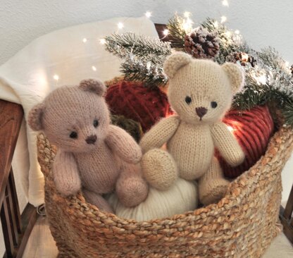 Teddy Bear knitting pattern, In the round