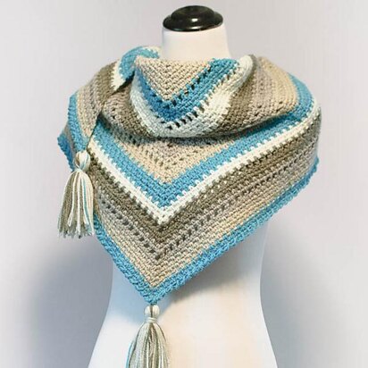 Cozy Striped Shawl