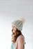 Joie Brioche Hat in Knit Collage Spun Cloud - Downloadable PDF