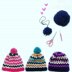 Spike Stitch Beanie Crochet Bobble Hat