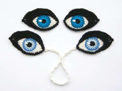 Crochet EYES and BOOKMARK