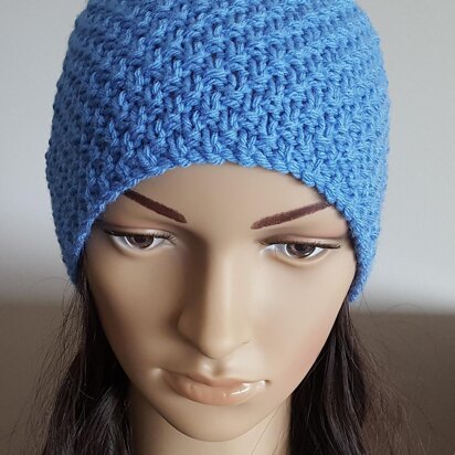 Mandy - 12ply moss stitch beanie