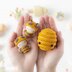 6-in-1 bee farm crochet pattern amigurumi by AradiyaToys mini kingdom beekeeper beehive basket of vegetables DIY handmade tutorial PDF file by AradiyaToys (Olka Novytska)