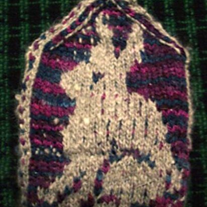 Bunny Mittens - Fair Isle