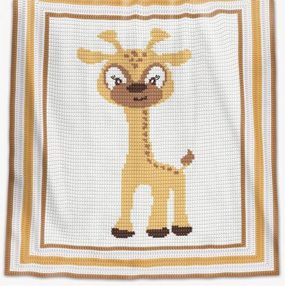 CROCHET Baby Blanket pattern - Baby Giraffe
