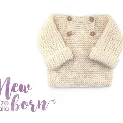 Size New Born - Natural Baby Sweater