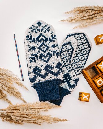 Traditional Fair Isle Mittens