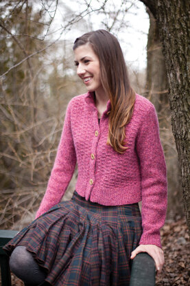 Juli Cardigan in Berroco Blackstone Tweed - PDF336-12