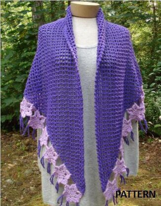 Blooming Petals Shawl - PW-110