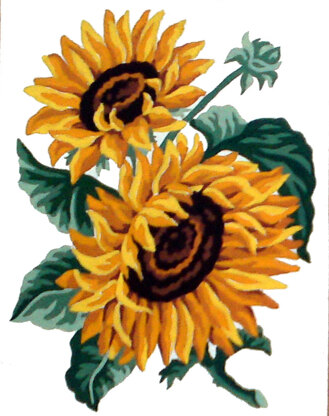 Gobelin-L Sunflowers Canvas Tapestry Canvas - 14cm x 18cm