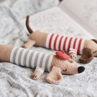 Hotdog the Dachshund Crochet Pattern Amigurumi