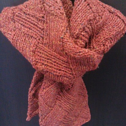 Chunky Entrelac Scarf