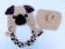 Pug Puppy Baby Hat and Diaper Cover
