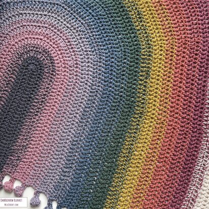 OmbRainbow Blanket pattern by Melu Crochet