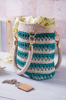 Cotton crochet bag "Alhambra"