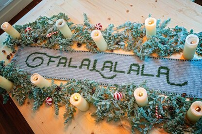 Falalalala Crochet Table Runner