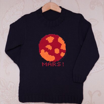 Intarsia - Mars Chart - Childrens Sweater