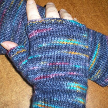 Plain & Fancy Fingerless Mittens