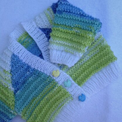 Random knit baby cardigan