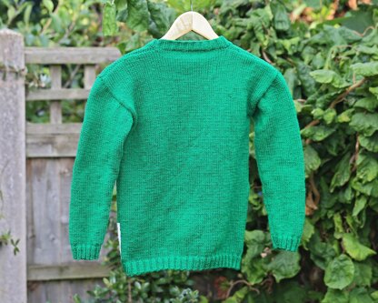 Snowy Rudolph Jumper Knitting Pattern to fit 2 to 13 years old