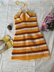 Golden Hour Slip Dress Crochet Pattern | Beginner Summer Dress | Striped Halter Sundress PDF