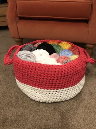 Dip Edge Wool Storage Basket