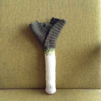 Leek Crochet Pattern, Leek Amigurumi, Food Crochet Pattern, Vegetable Amigurumi