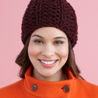 Brisbane Hat in Lion Brand Wool-Ease Thick & Quick - L20506C