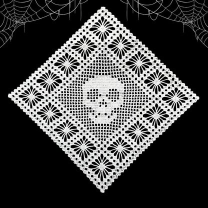 Skull and Spider Doily