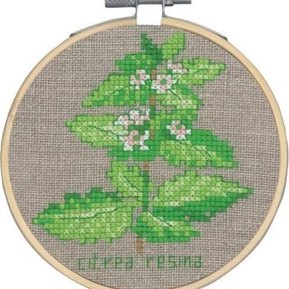 Permin Lemon Balm Cross Stitch Kit - 10 Ø