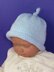 Baby Roll Brim Topknot Beanie Hat