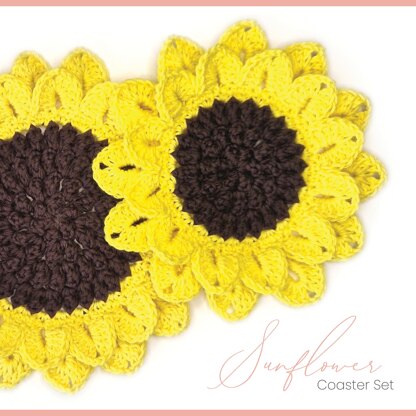 Sunflower Coaster Set