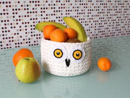 Hedwig white owl basket /Potters friend