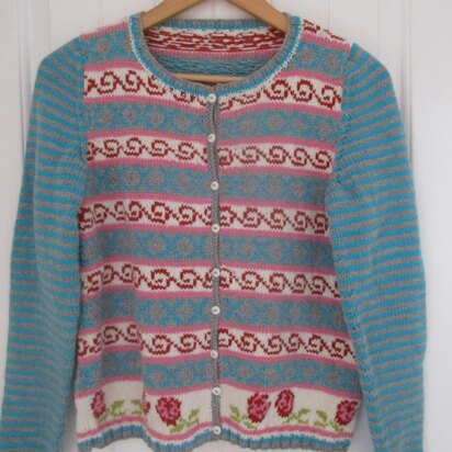 Rose Fairisle Cardigan