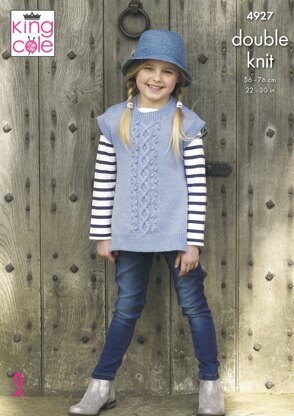 Girls’ Tabards in King Cole Majestic DK - 4927 - Downloadable PDF