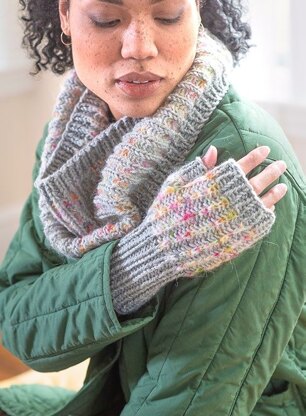 Sayre Cowl & Mitts in Berroco Ultra Wool & Artesia - Downloadable PDF