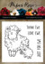 Paper Rose Cling Stamps - Thank Ewe