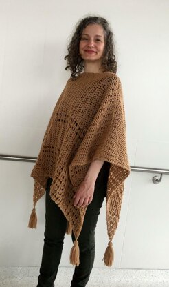 Crochet Poncho Pattern: Sew Easy Two-Rectangle Poncho