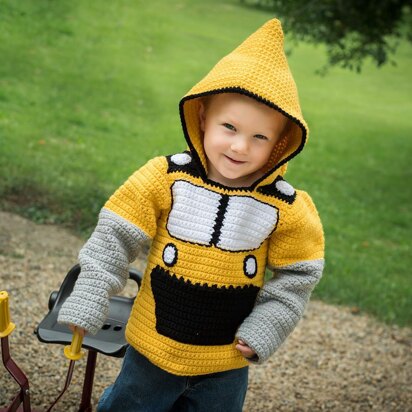 Bulldozer Toddler Hoodie