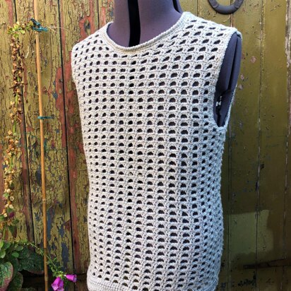 Men's Sleeveless Mesh Top