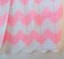 Chevron block baby blanket