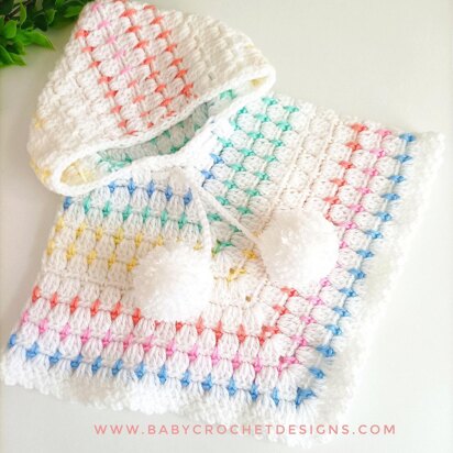 Rainbow Drops Poncho